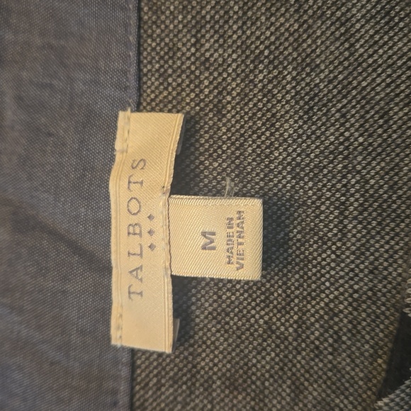 Talbots Charcoal Textured Top - Picture 4 of 4